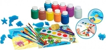 Набір для творчості Crayola з фарбами і штампами (54-9039) - Pampik - 3