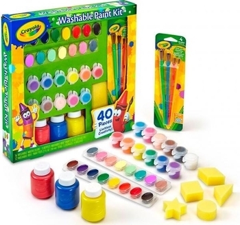 Набір для творчості Crayola з фарбами і пензликами (54-0155) - Pampik - 3