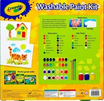 Набір для творчості Crayola з фарбами і пензликами (54-0155) - Pampik - 2