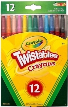 Восковые мелки Crayola Twisables, 12 шт. (52-8530) - Pampik