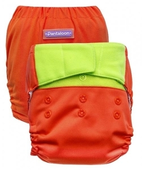 Багаторазовий підгузок Pantaloon Корал і лайм з вкладишем (464179) - Pampik - 4