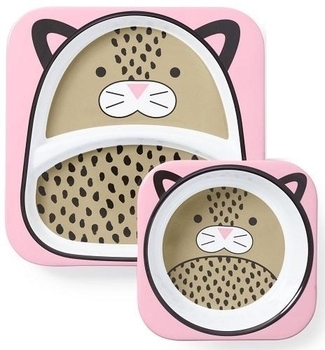 Набір тарілок Skip Hop Леопард, 2 шт. (252224) - Pampik