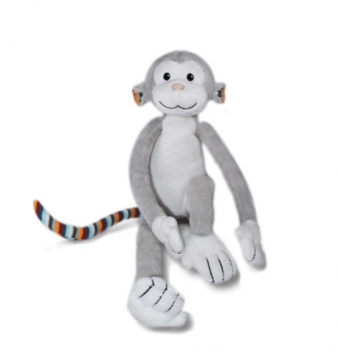 Мягкая игрушка Zazu Max Мартышка с ночником, 19 см (ZA-MAX-01) - Pampik - 2