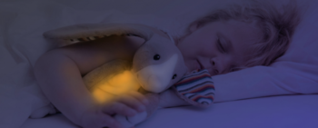 Мягкая игрушка Zazu Bо-Бо Зайчик с ночником, 19 см (ZA-BO-01) - Pampik - 4