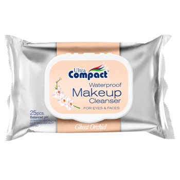 Вологі серветки Ultra Compact MakeUp з клапаном, 25 шт. - Pampik