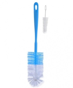 Йоржики для пляшечок та сосок BabyOno, 2 шт., блакитний (721/01) - Pampik