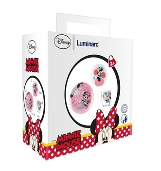 Набір посуду Luminarc Disney Party Minnie, 3 шт. (N5279) - Pampik - 5