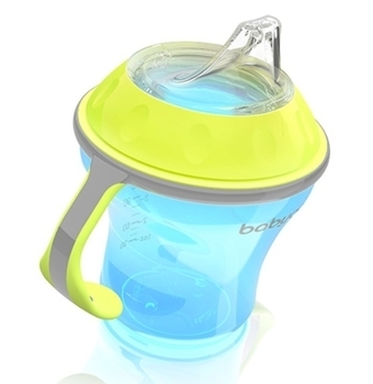 Чашка-непроливайка BabyOno Natural Nursing з м'яким носиком, 180 мл, блакитний (1456) - Pampik - 3