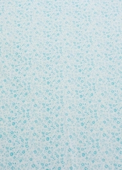 Простирадло на резинці Coo Coo Бірюзові квіти, еко-котон, 90х60 см - Pampik - 4