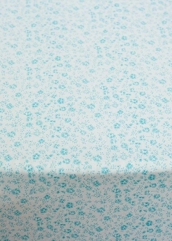 Простирадло на резинці Coo Coo Бірюзові квіти, еко-котон, 90х60 см - Pampik - 5