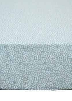 Простирадло на резинці Coo Coo Блакитні сердечка, екокотон, 120х60 см, блакитний (Соо56) - Pampik - 4