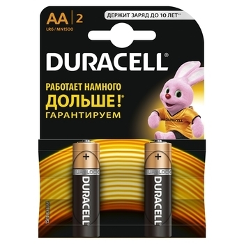 

Батарейки Duracell Basic AA 1.5V LR6, 2 шт