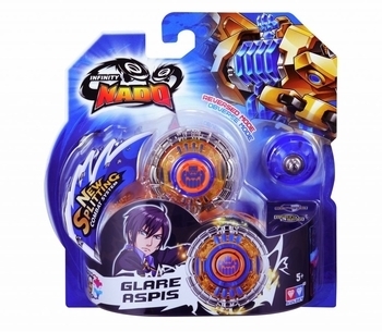 Волчок Auldey Infinity Nado Стандарт Glare Aspis с устройством запуска (YW624304) - Pampik