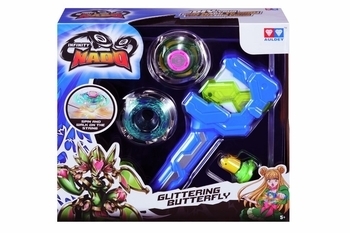 Волчок Auldey Infinity Nado Атлетик Glittering Butterfly с устройством запуска (YW624503) - Pampik