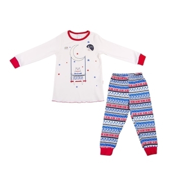 Піжама Smil Сюрприз, інтерлок, р. 98, бежевий - Pampik