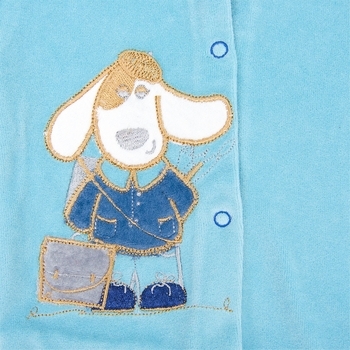 Костюм Royal Infant Песик-художник, велюр, р. 68, блакитний (1195) - Pampik - 3