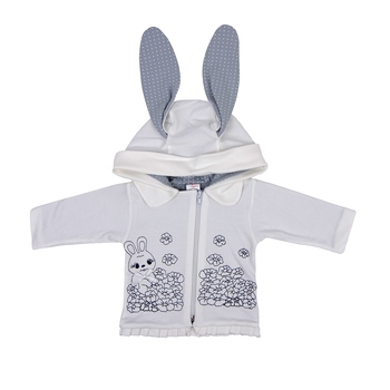 Костюм Royal Infant Зайка в квітах, інтерлок, р. 68, білий (1193) - Pampik - 2