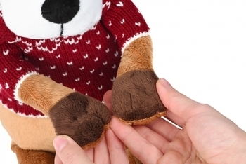 М'яка іграшка Soft Toy Собачка в червоному светрі, 31 см (THT570) - Pampik - 3