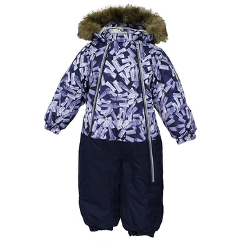 Термокомбінезон Huppa Devon 1, р. 92, чорний з синім (36160130-71409-092) - Pampik