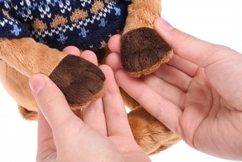 М'яка іграшка Soft Toy Собачка в синьому светрі, 25 см (THT568) - Pampik - 4