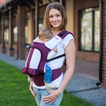 Эрго-рюкзак Love & Carry Air Мудрые птички, фиолетовый (LC104) - Pampik - 2