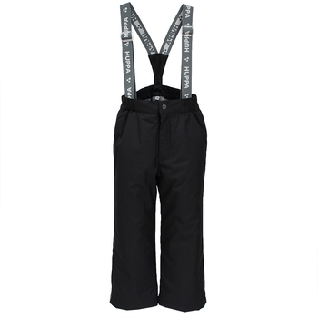 Штаны Huppa Freja на подтяжках, р. 116, черный (21700016-00009-116) - Pampik