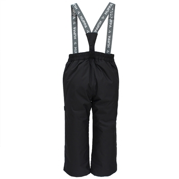 Штаны Huppa Freja на подтяжках, р. 122, черный (21700016-00009-122) - Pampik - 2