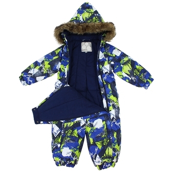 Термокомбинезон Huppa Keira, р.68, синій з зеленим (31920030-72535-068) - Pampik - 2