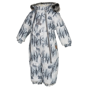 Термокомбінезон Huppa Lotus, р.68, білий з сірим (36260030-72320-068) - Pampik