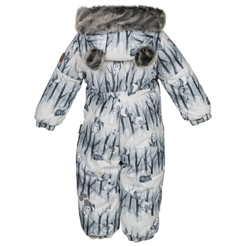 Термокомбінезон Huppa Lotus, р.68, білий з сірим (36260030-72320-068) - Pampik - 2