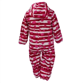 Комбінезон Huppa Dandy, фліс, р.68, рожевий з білим (3305BASE-63363-068) - Pampik - 2