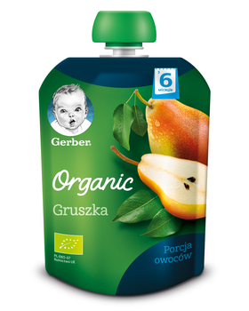 Пюре Gerber Pouch Органічна груша, 90 г - Pampik - 2