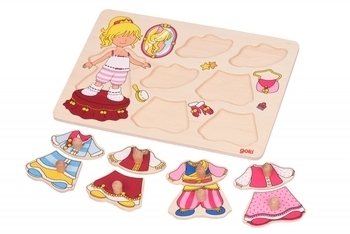 Пазл-вкладиш Goki Одягни принцесу (57814G) - Pampik - 2