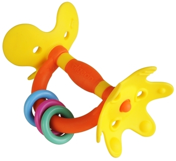 Прорізувач Pigeon Step 1 Квітка, 4+ міс. (13069) - Pampik - 2