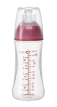 Бутылочка для кормления Bibi Natural Мой папа лучший, 2+, 260 мл (114651) - Pampik - 3