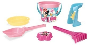 Набор для песка Wader Disney Минни 6 эл., розовый с малиновым (77437) - Pampik