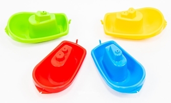 Іграшки для купання Tigres Кораблик, 4 шт., різнокольоровий(39389) - Pampik