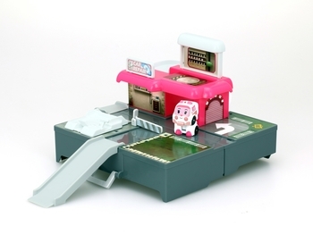 Игровой набор Robocar Poli Гараж и мини трансформер Эмбер (83363) - Pampik