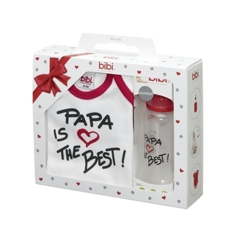 Подарунковий набір Bibi Мій тато найкращий, боді і пляшечка (112549) - Pampik - 2