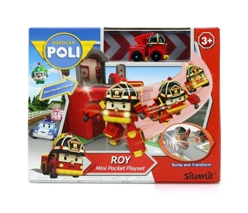 Ігровий набір Robocar Poli Гараж і міні трансформер Рой (83364) - Pampik - 2