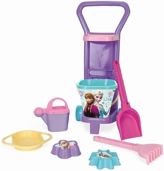 Набір для піску Wader Disney Крижане серце, з візком, фіолетовий з рожевим (77970) - Pampik