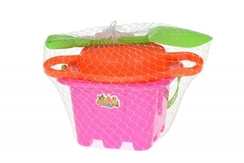 Набор для игры с песком Same Toy, 7 предметов, розовый (HY-1143WUt-1) - Pampik - 6