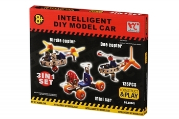 Конструктор Same Toy Inteligent DIY Model Car Модели 3 в 1, 125 деталей (58041Ut) - Pampik