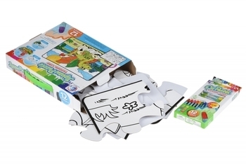 Пазл-раскраска Same Toy Семья драконов, 12 элементов (2162Ut) - Pampik - 2