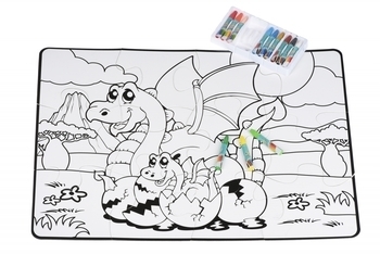 Пазл-раскраска Same Toy Семья драконов, 12 элементов (2162Ut) - Pampik - 4