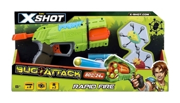 Скорострельный бластер Zuru X-Shot Огонь по жукам (4801) - Pampik