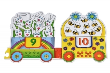 Пазл Same Toy Великий поїзд букв і цифр (2095Ut) - Pampik - 3