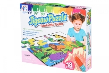 Пазл-розмальовка Same Toy Африканські тварини (2173Ut) - Pampik