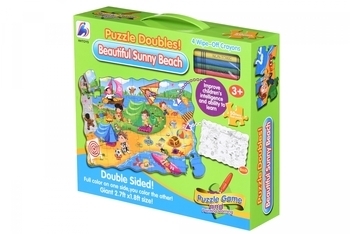 Пазл-розмальовка Same Toy Сонячний пляж, 50 елементів (2031Ut) - Pampik