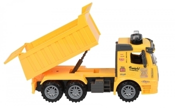 Самосвал Same Toy Truck, со светом и звуком, желтый (98-614AUt-1) - Pampik - 2